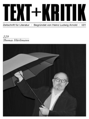 cover image of TEXT + KRITIK 229 -Thomas Hürlimann